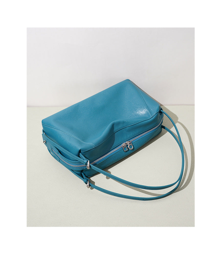 Designed Women's 100% Genuine Leather Pillow-Shaped Shoulder Bag Mallorca