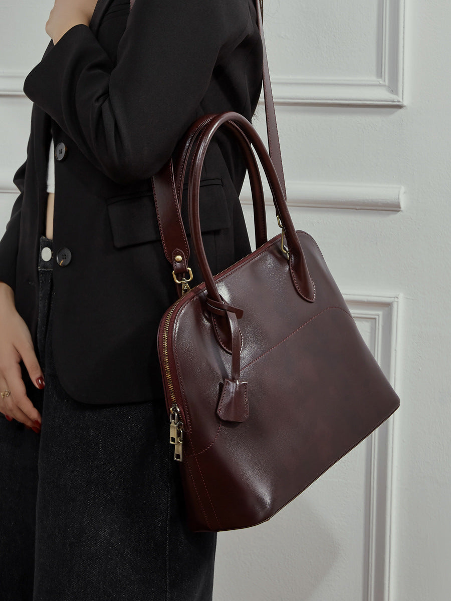 High-End Design Women's Bag 100% Genuine Leather Single Shoulder or Crossbody Bag Michigan
