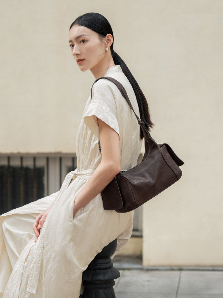 Designed Women's 100% Genuine Leather Single and Cross Shoulder Bag Plaza