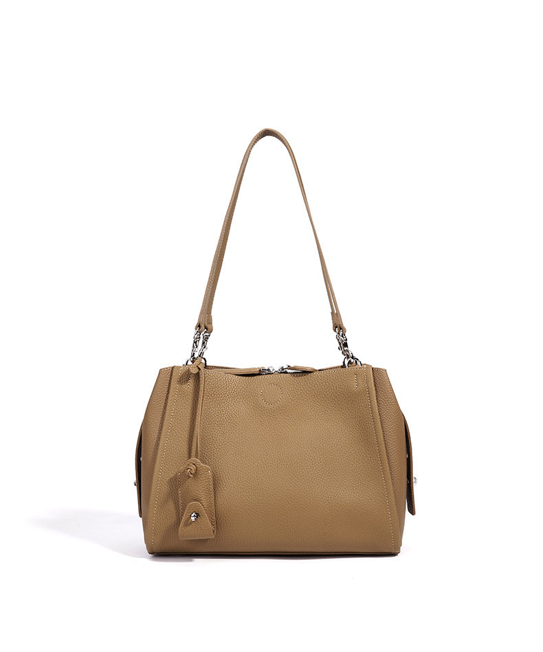 High-End Design Women's Bag 100% Genuine Leather Single Shoulder Bag Palazzo