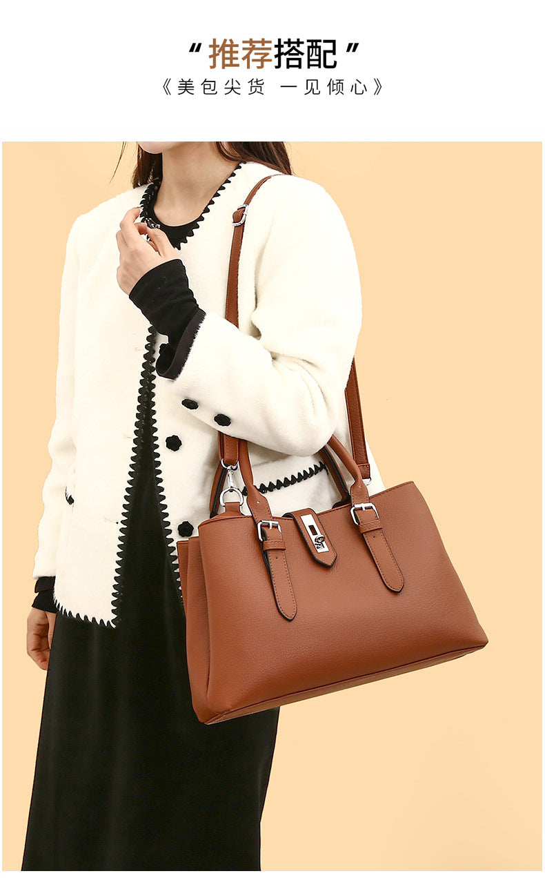 High-End Leather Three-Piece Set of Elegant Cross-Body Handbags Utah