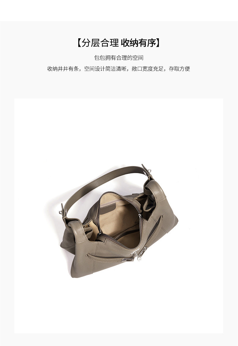 High-End Design Small Women's Bag 100% Genuine Leather Single Shoulder or Crossbody Bag Palma