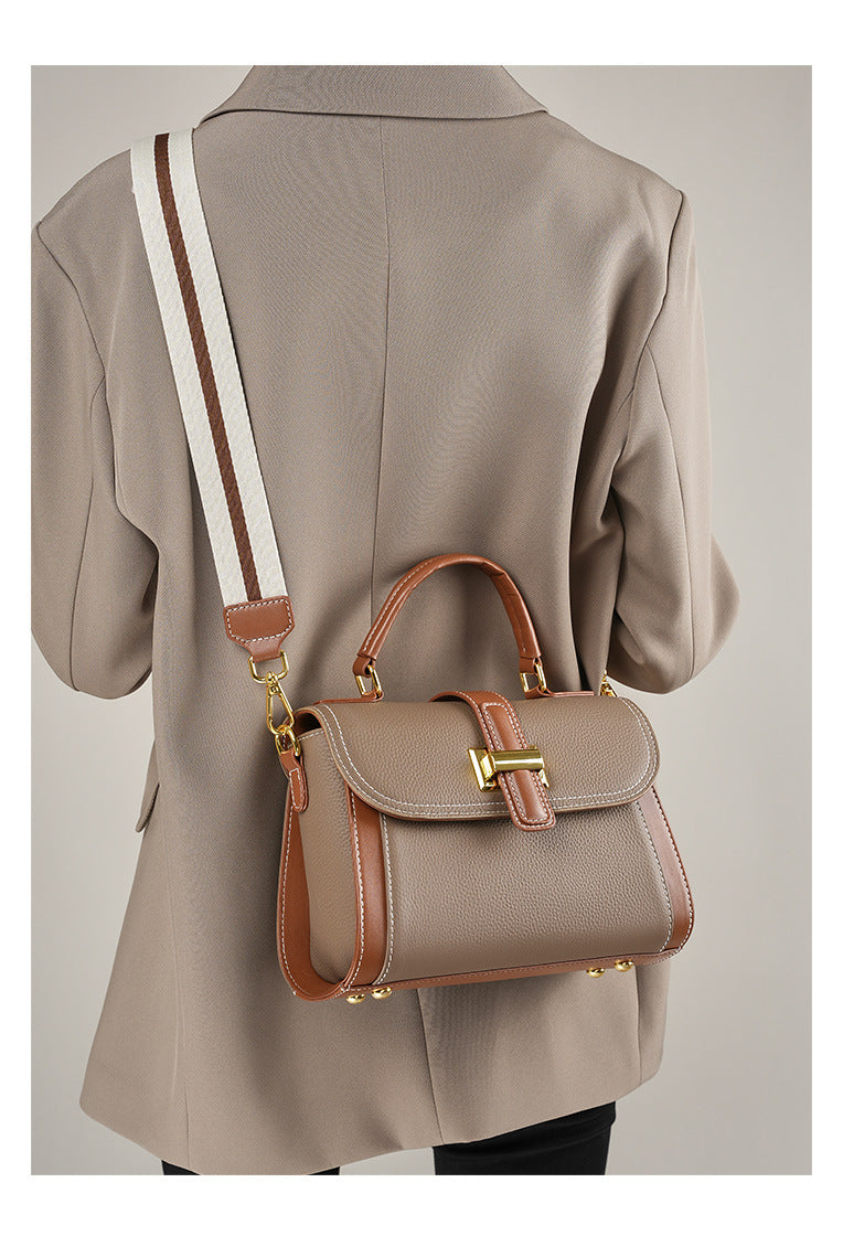 High-End Design Women's Bag 100% Genuine Leather Single Shoulder or Crossbody Bag Malaga