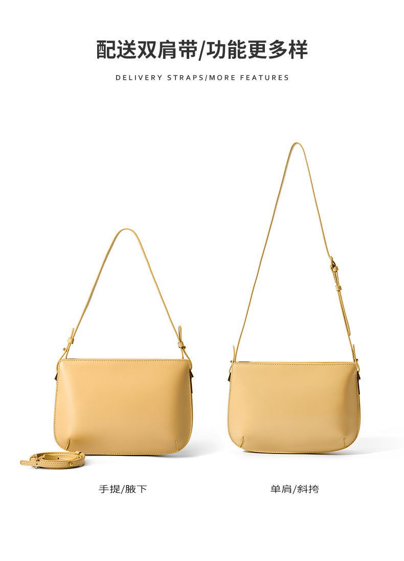 High-End Design Small Women's Bag 100% Genuine Leather Single Shoulder or Crossbody Bag Marbella