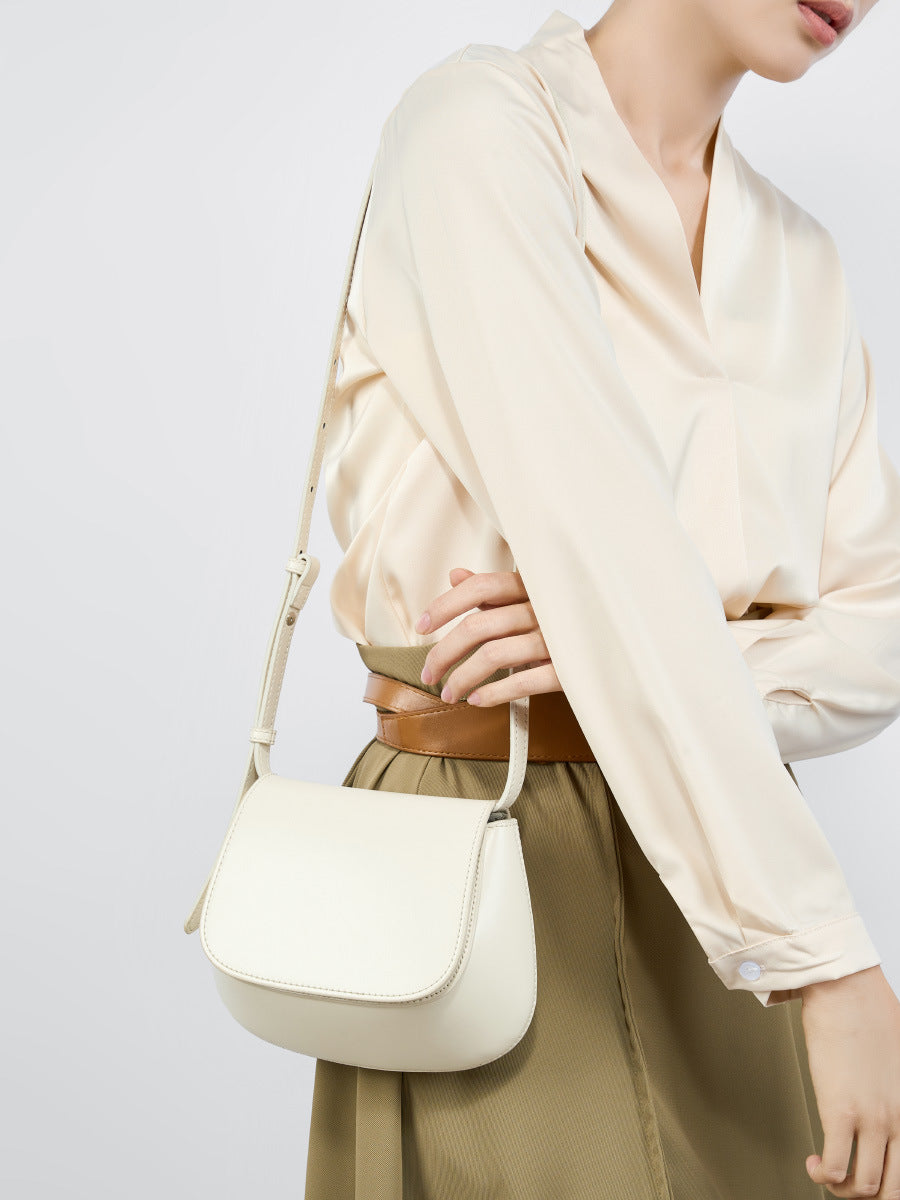 High-End Design Women's Bag 100% Genuine Leather Single or Across Shoulder Saddle Bag Arizona