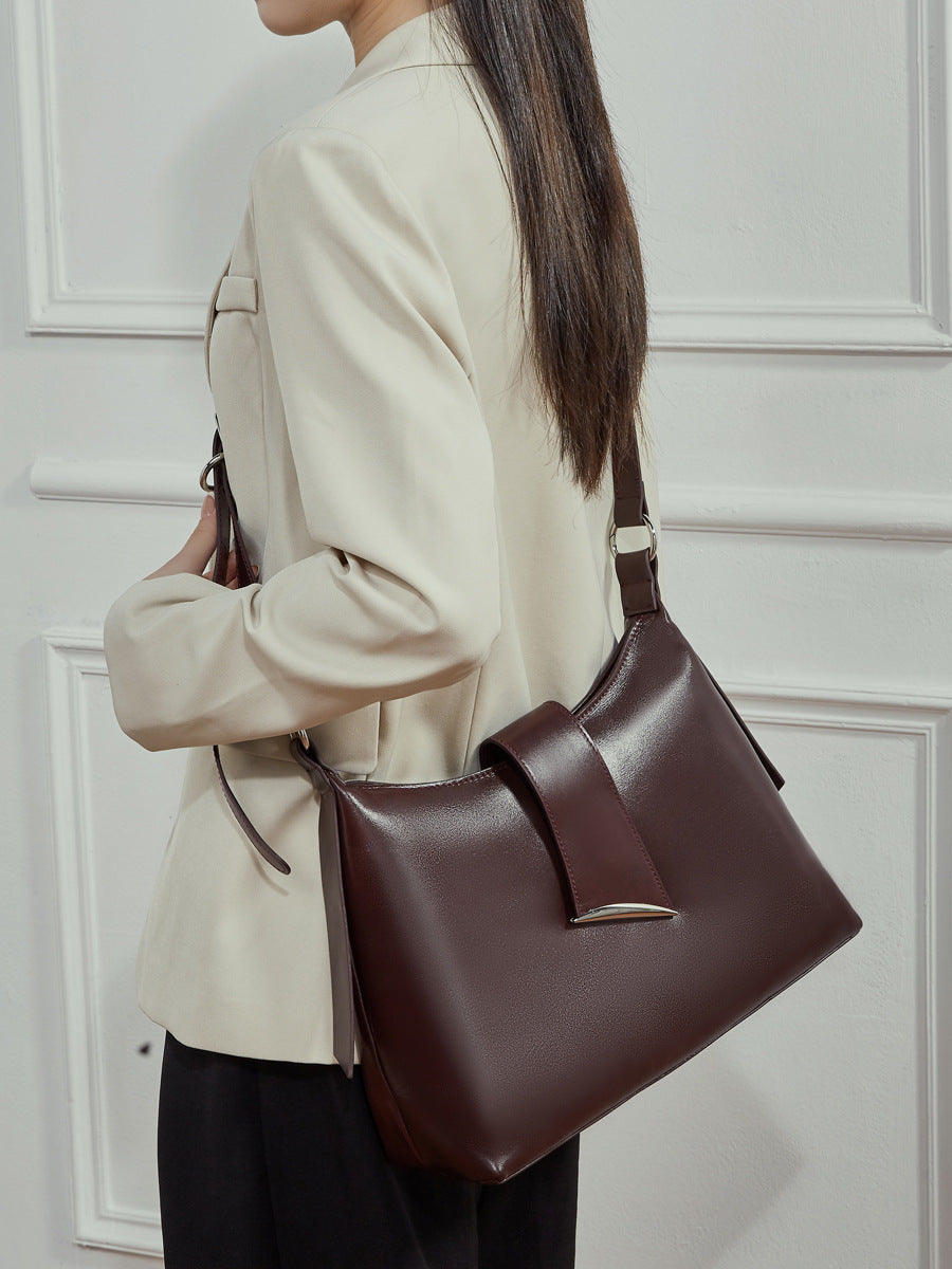 High-End Design Women's Bag 100% Genuine Leather Single Shoulder or Crossbody Bag Maryland