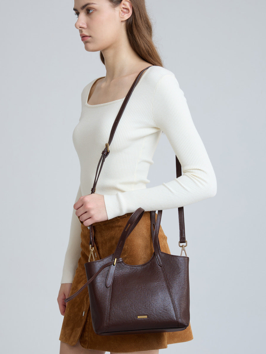 Designed Women's 100% Genuine Leather Single Shoulder or Crossbody Bag Vienne