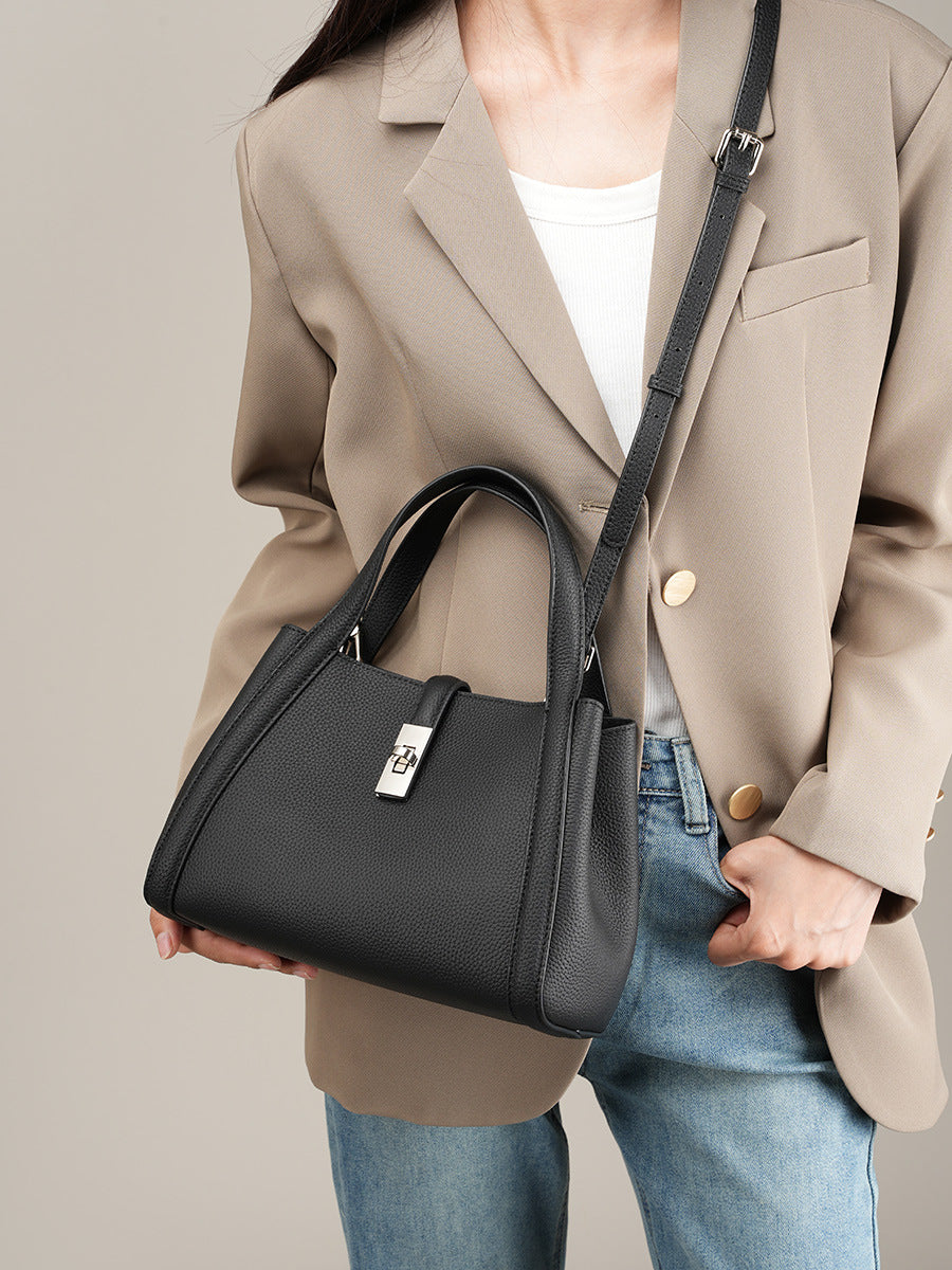 High-End Design Small Women's Bag 100% Genuine Leather Single Shoulder or Crossbody Bag Alicante