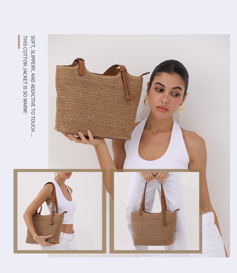 Design Straw Woven Women's Bag Single Shoulder South Carolina