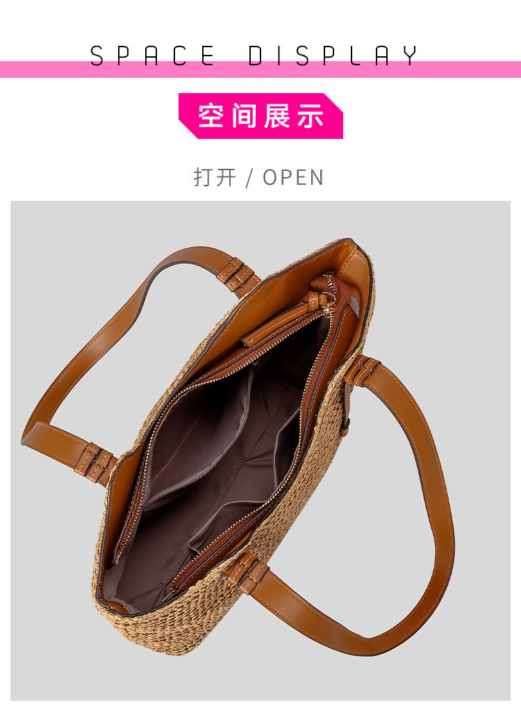 Design Straw Woven Women's Bag Single Shoulder South Carolina