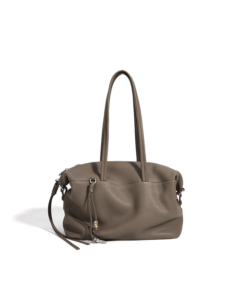 High-End Design Women's Bag 100% Genuine Leather Single Shoulder or Crossbody Tote Bag Rho