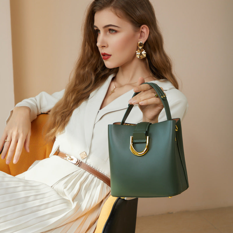 High-End Design Women's Bag 100% Genuine Leather Single Shoulder or Crossbody Bag Toledo