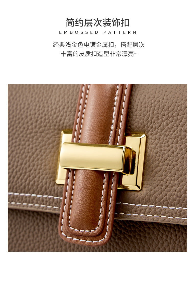 High-End Design Women's Bag 100% Genuine Leather Single Shoulder or Crossbody Bag Malaga