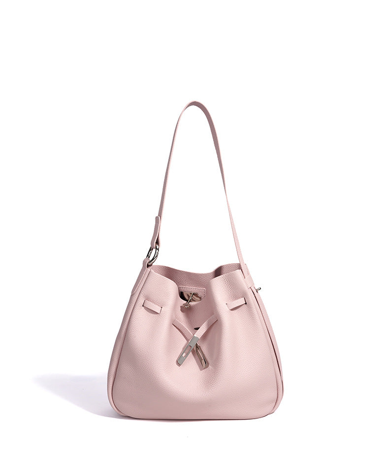 High-End Design Women's 100% Genuine Leather Single or Across Shoulder Tote Bag Paola