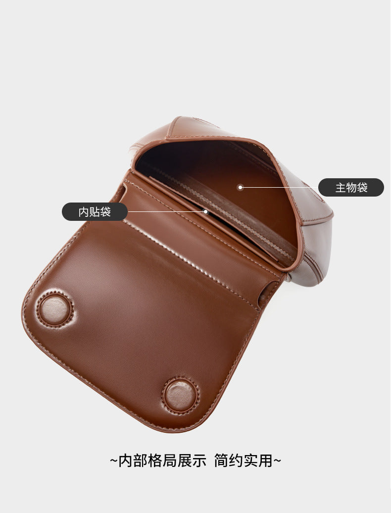 High-End Design Women's Bag 100% Genuine Leather Single or Across Shoulder Saddle Bag Arizona