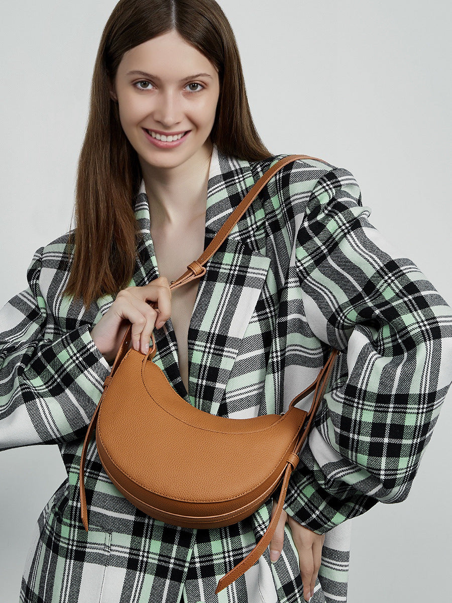 High-End Designed Women's Bag 100% Genuine Leather Single Shoulder or Crossbody Bag Lille