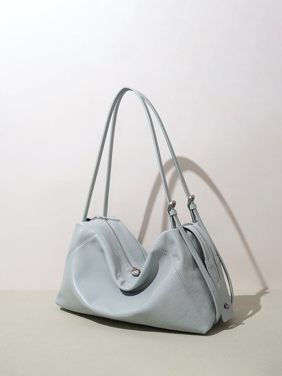 Designed Women's 100% Genuine Leather Pillow-Shaped Shoulder Bag Mallorca