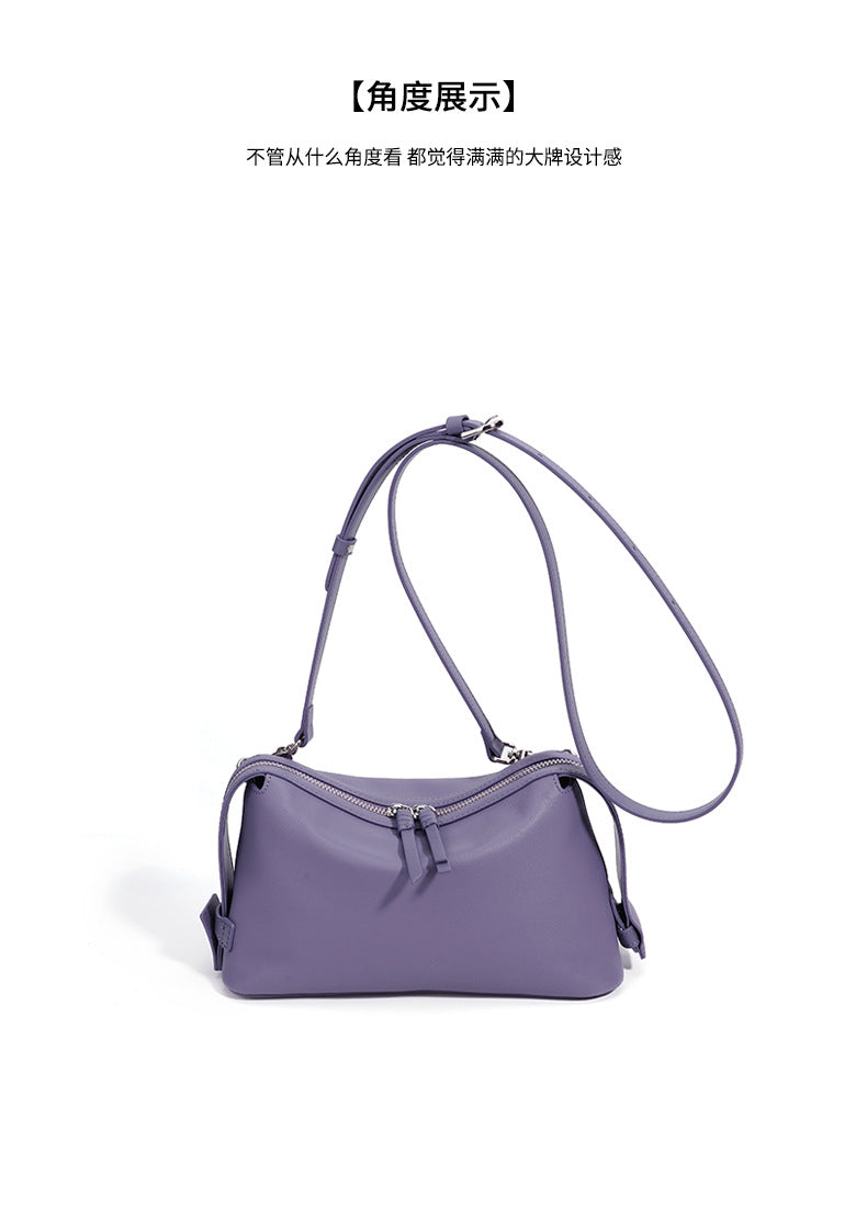 High-End Design Small Women's Bag 100% Genuine Leather Single Shoulder or Crossbody Bag Ferrara