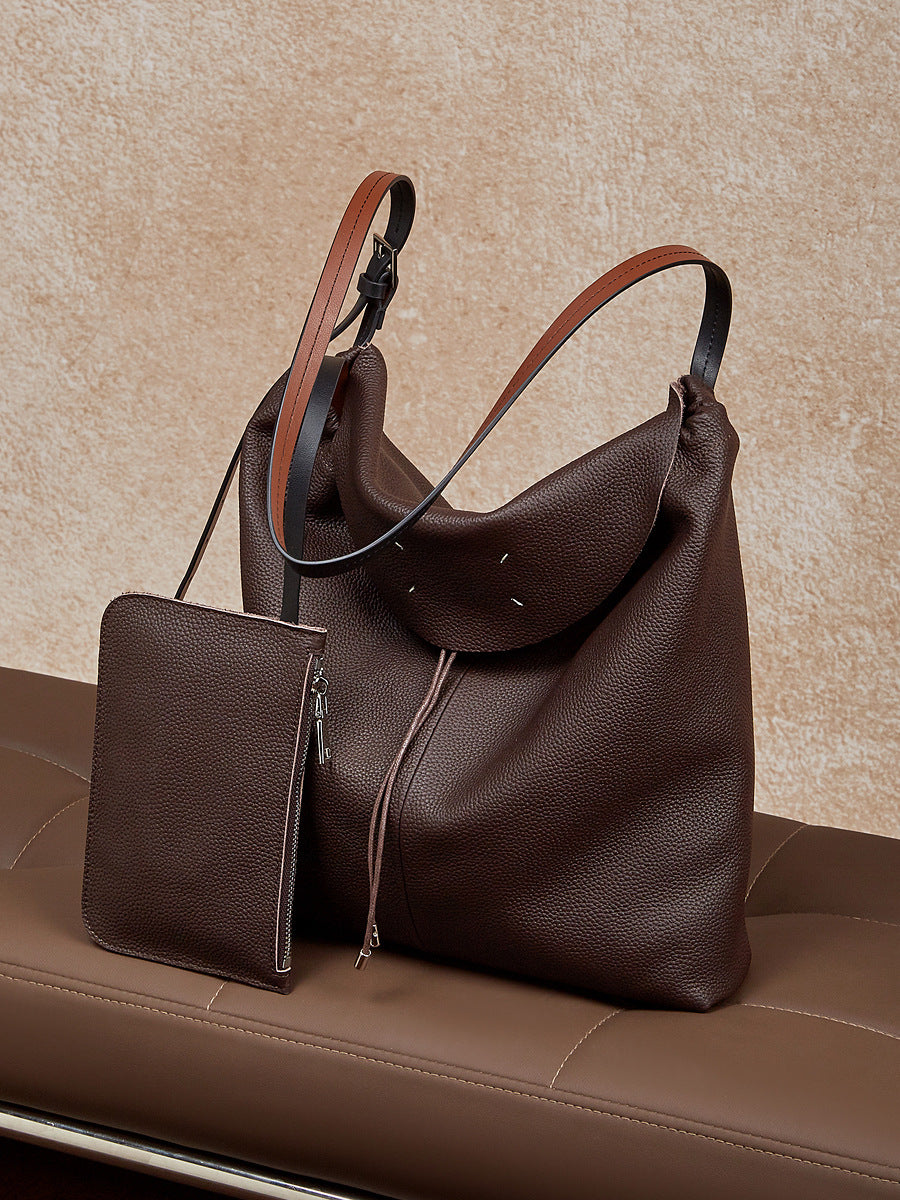 High-End Design Women's Bag 100% Genuine Leather Single Shoulder or Crossbody Bag with wallet Maine