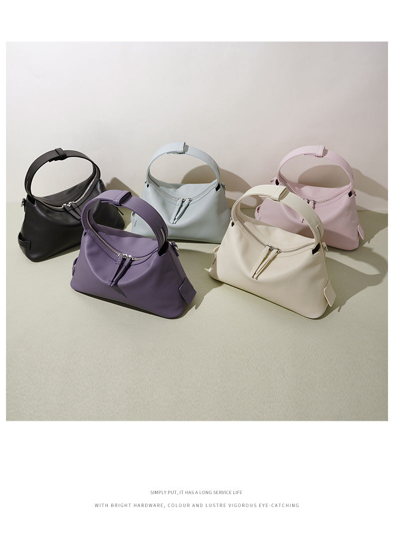High-End Design Small Women's Bag 100% Genuine Leather Single Shoulder or Crossbody Bag Ferrara