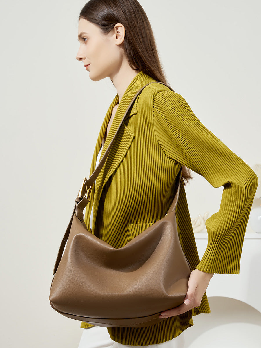 Designed Women's 100% Genuine Leather Single Shoulder or Crossbody Bag Dole
