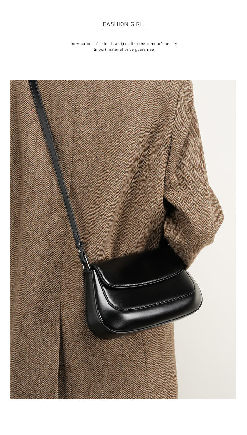 High-End Design Women's Bag 100% Genuine Leather Single Shoulder or Crossbody Bag New York