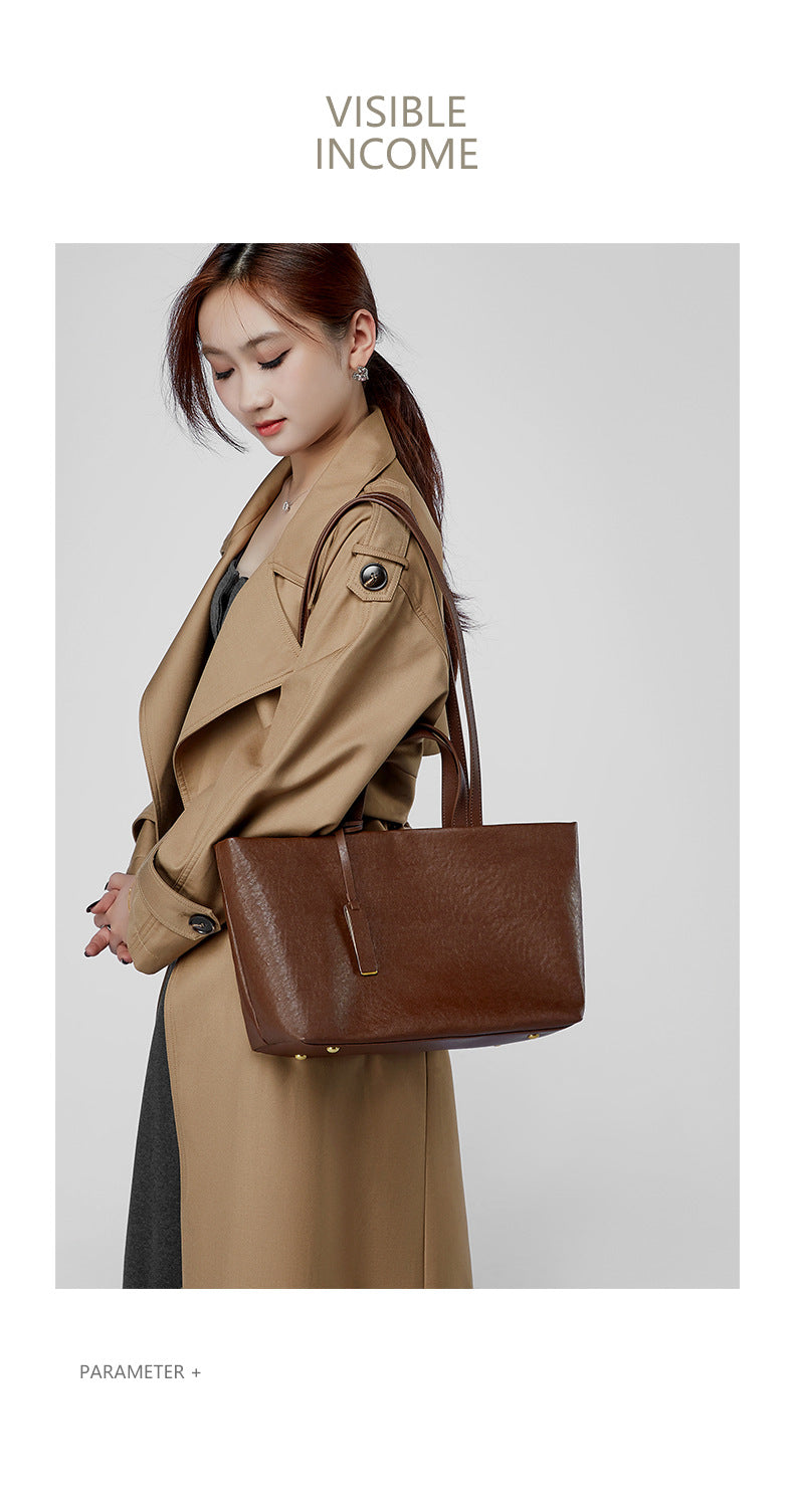 High-End Design Women's 100% Genuine Leather Shoulder and Crossbody Bag Napoli