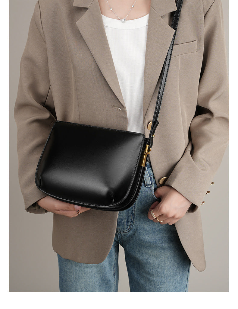 High-End Design Small Women's Bag 100% Genuine Leather Single Shoulder or Crossbody Bag Marbella