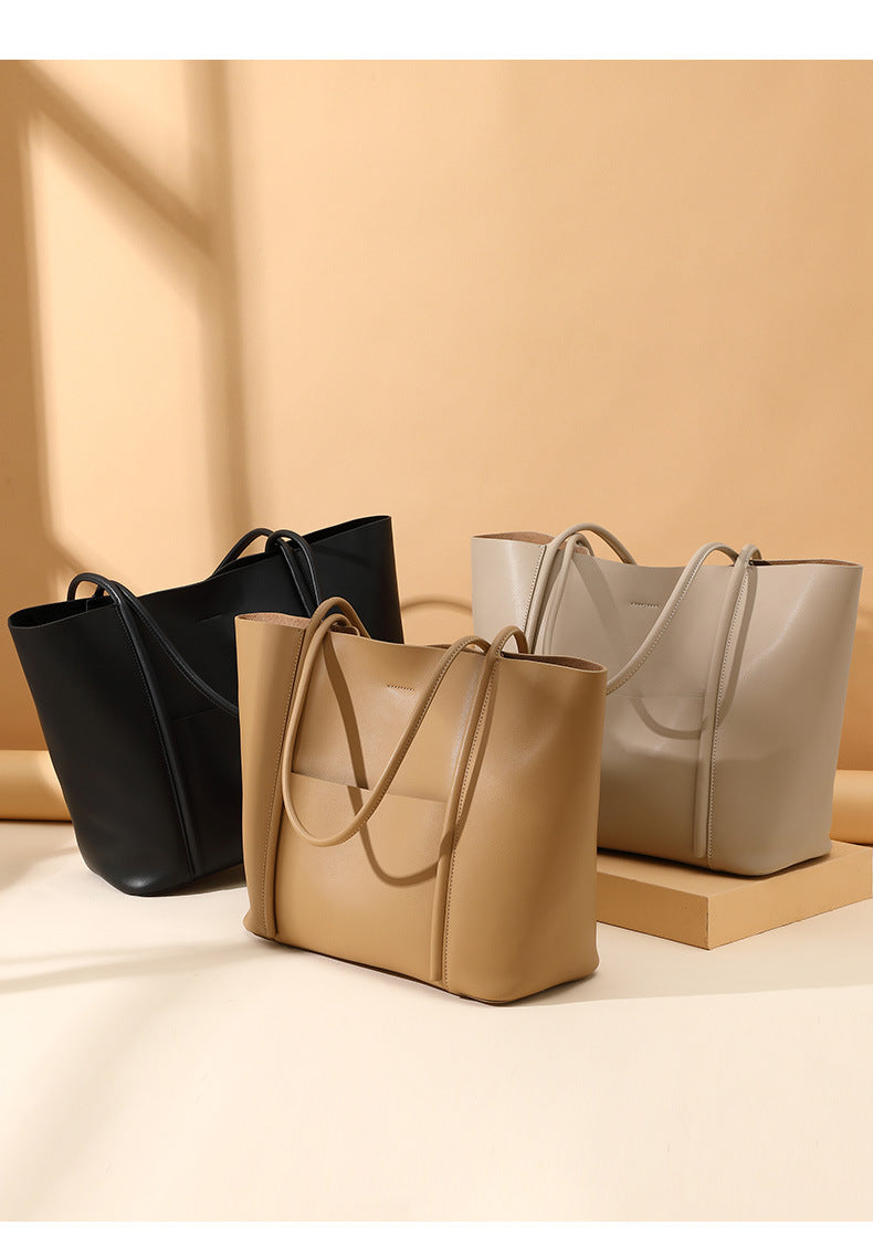 High-End Design Women's 100% Genuine Leather Tote Bag Wisconsin