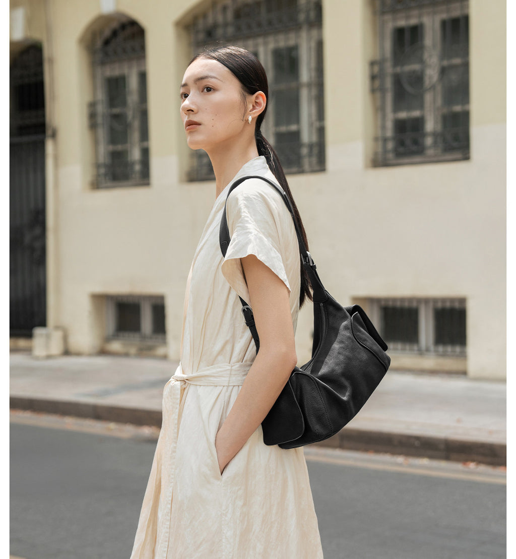 Designed Women's 100% Genuine Leather Single and Cross Shoulder Bag Plaza