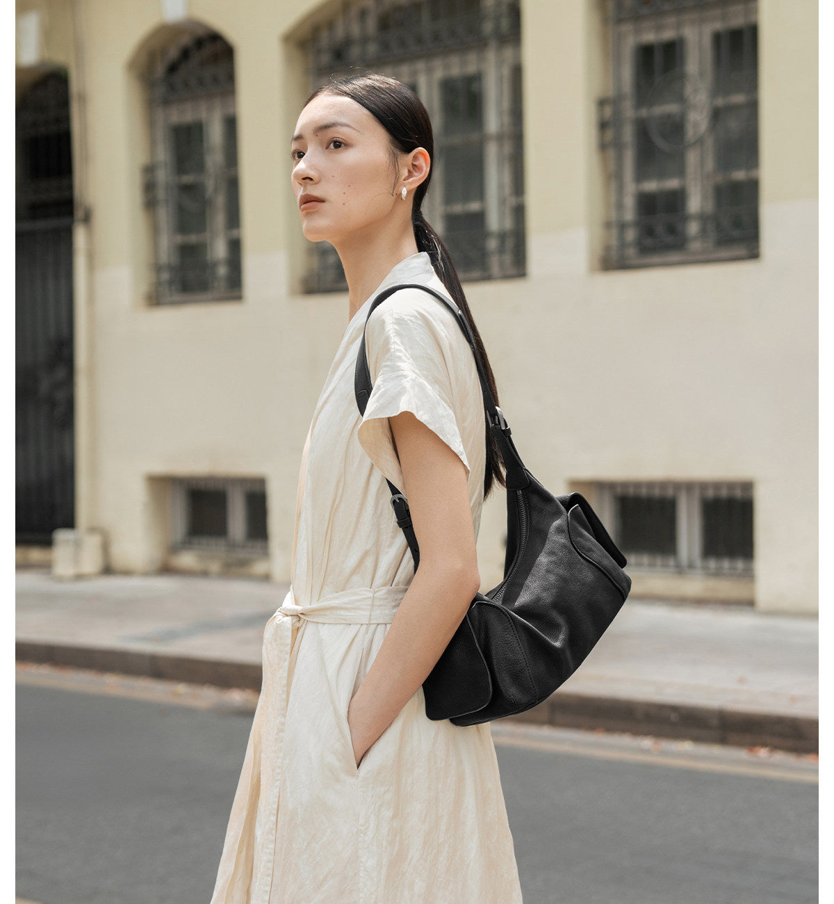 Designed Women's 100% Genuine Leather Single and Cross Shoulder Bag Plaza