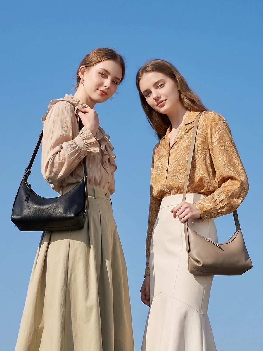 High-End Design Women's 100% Genuine Leather Single Shoulder or Crossbody Bag Balero