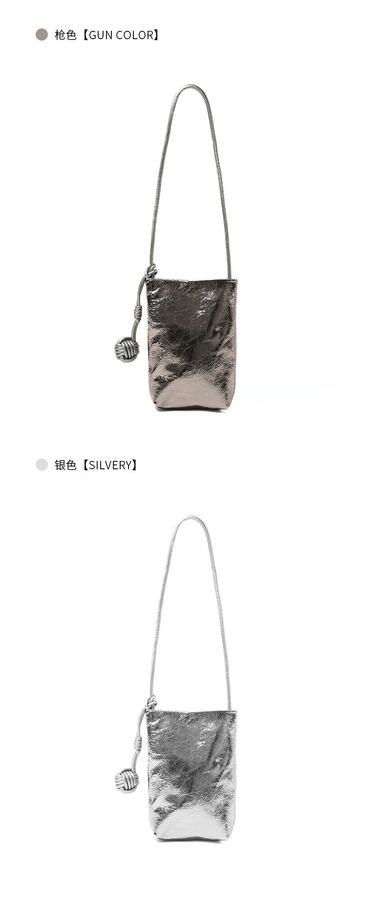 High-End Design Women's 100% Genuine Leather Small Single Shoulder or Crossbody Mobile Phone Bag Nice
