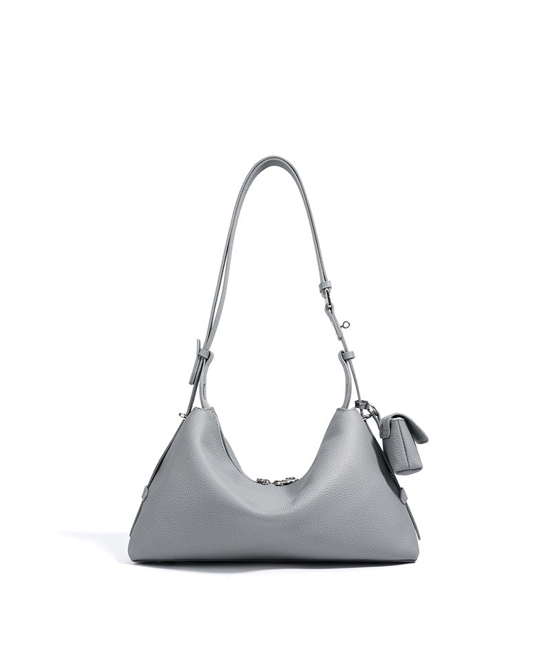 High-End Design Women's 100% Genuine Leather Single Shoulder Pillow Bag Palermo