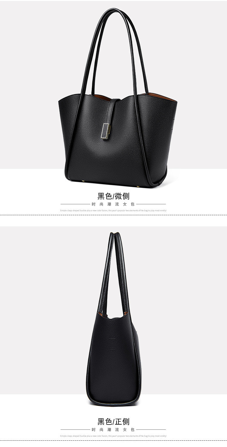 High-End Design Women's 100% Genuine Leather Tote Bag Pennsylvania