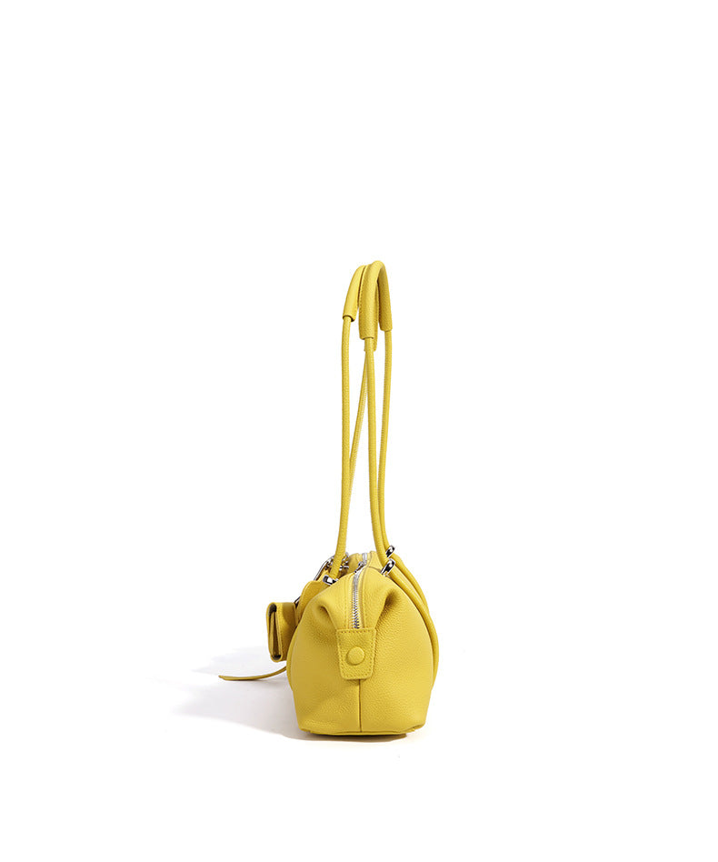 Underarm Long Style Baguette Women's 100% Genuine Leather Single Shoulder Bag Casablanca