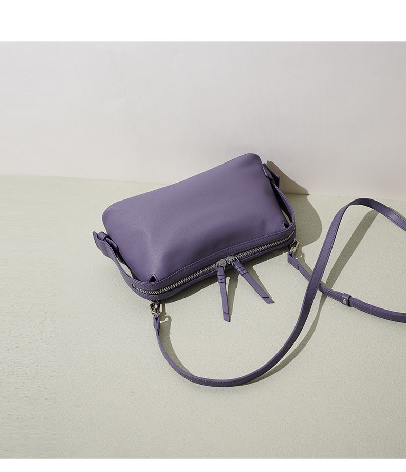 High-End Design Small Women's Bag 100% Genuine Leather Single Shoulder or Crossbody Bag Ferrara