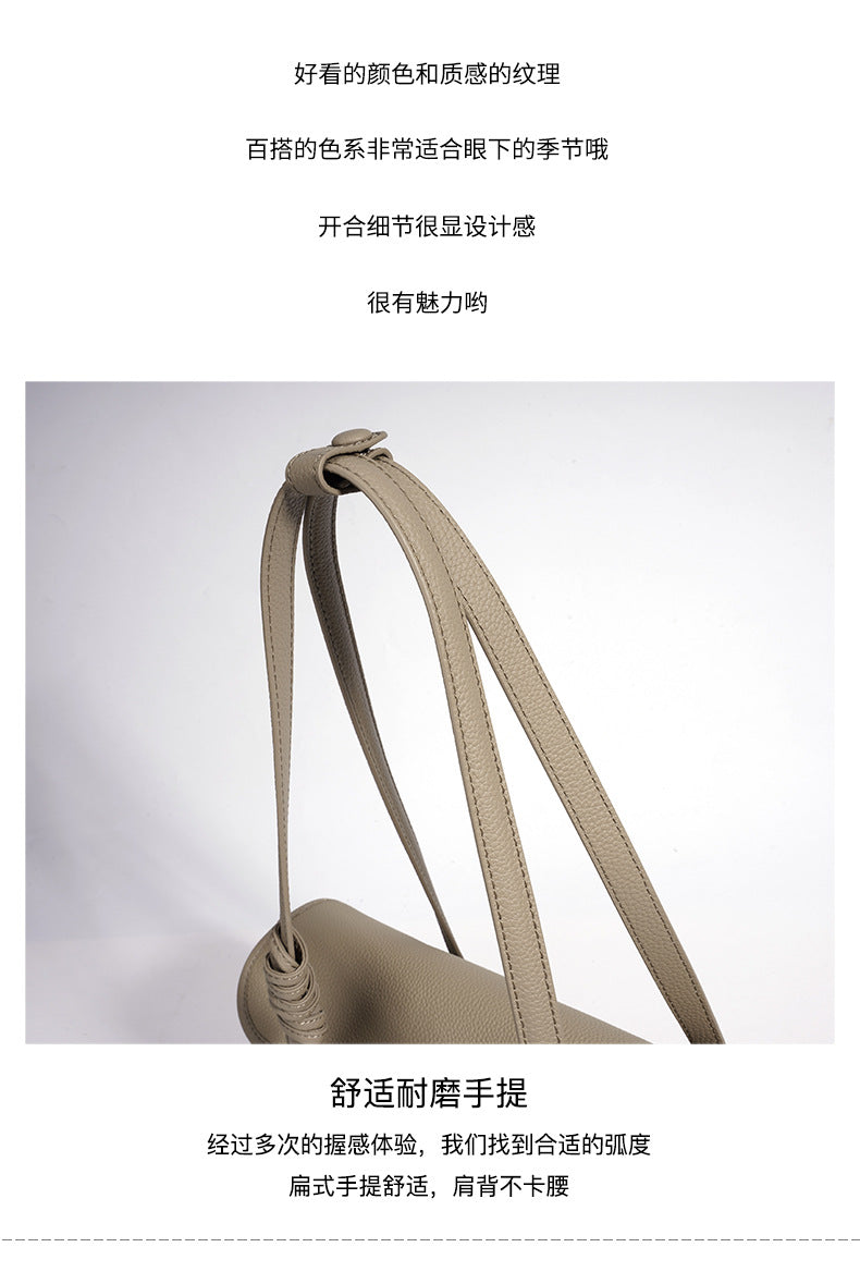 High-End Design Women's 100% Genuine Leather Pillow-shaped Shoulder Bag Genoa