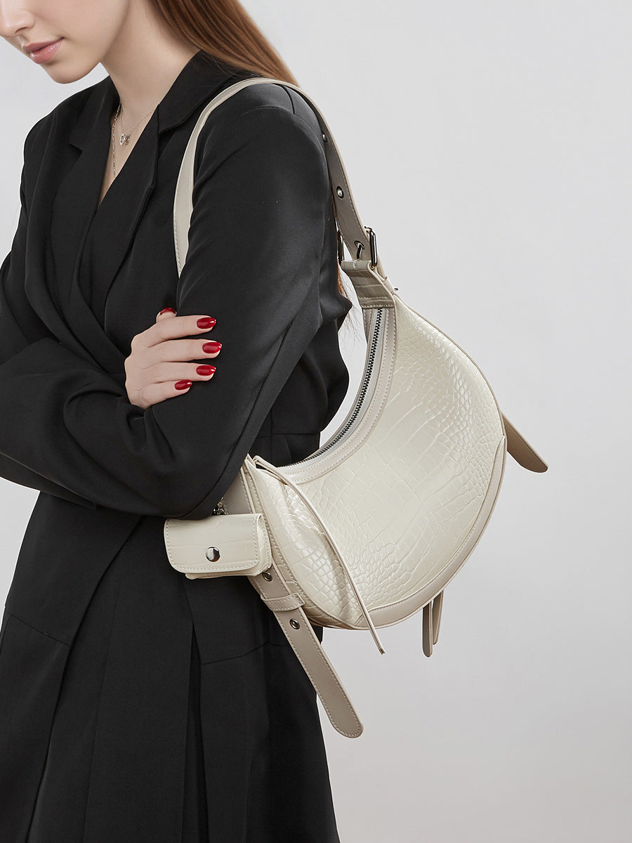 High-End Design Women's Bag 100% Genuine Leather Single Shoulder or Crossbody Bag Ohio