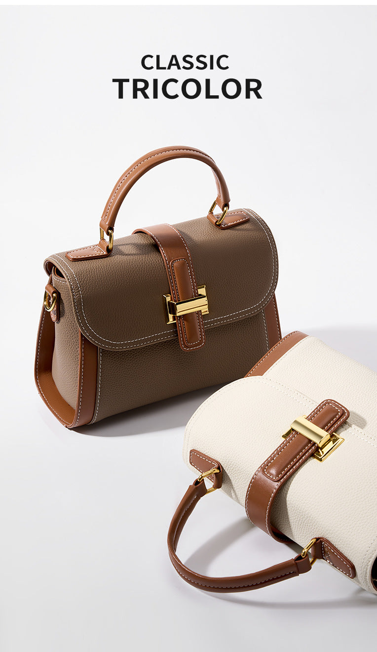 High-End Design Women's Bag 100% Genuine Leather Single Shoulder or Crossbody Bag Malaga