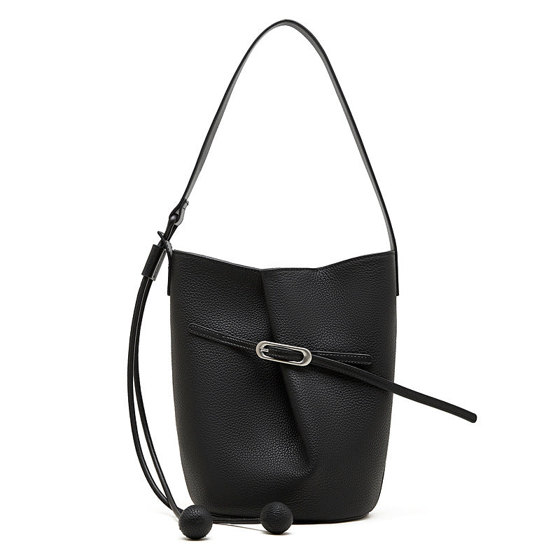 High-End Designed Women's 100% Genuine Leather Single or Cross Shoulder Tote Bag Leticia