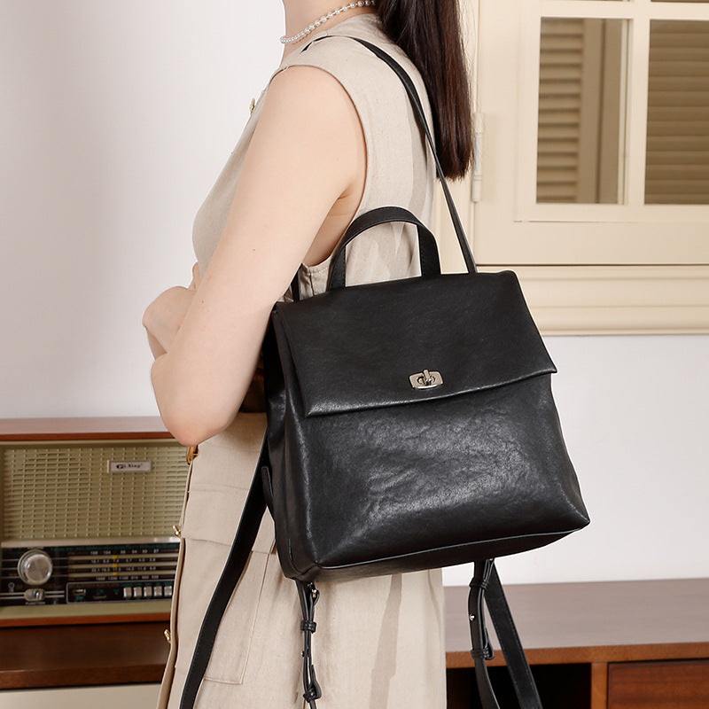 Designed Women's 100% Genuine Leather Backpack Duke