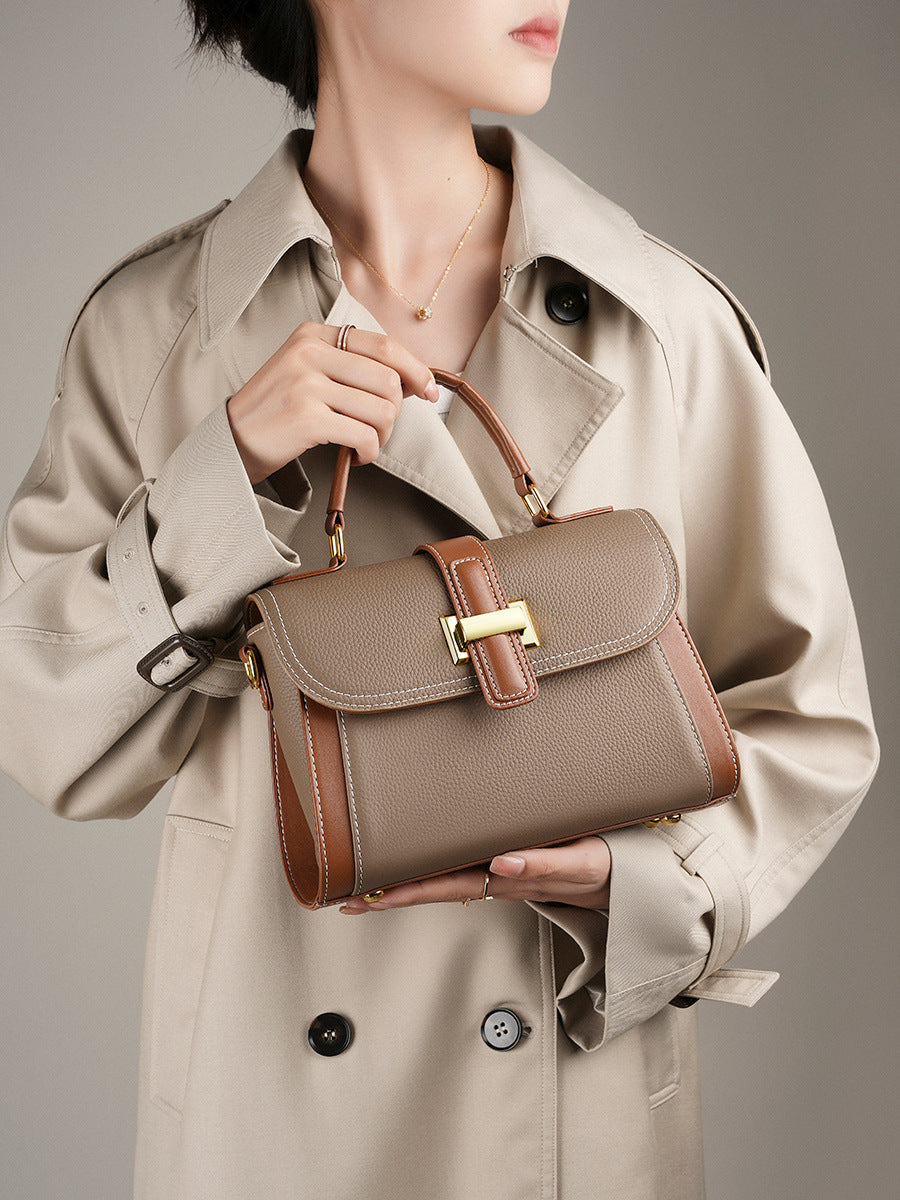 High-End Design Women's Bag 100% Genuine Leather Single Shoulder or Crossbody Bag Malaga