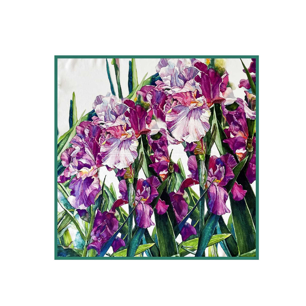 Women's 100% Mulberry Silk Scarves, Oil Printed in France