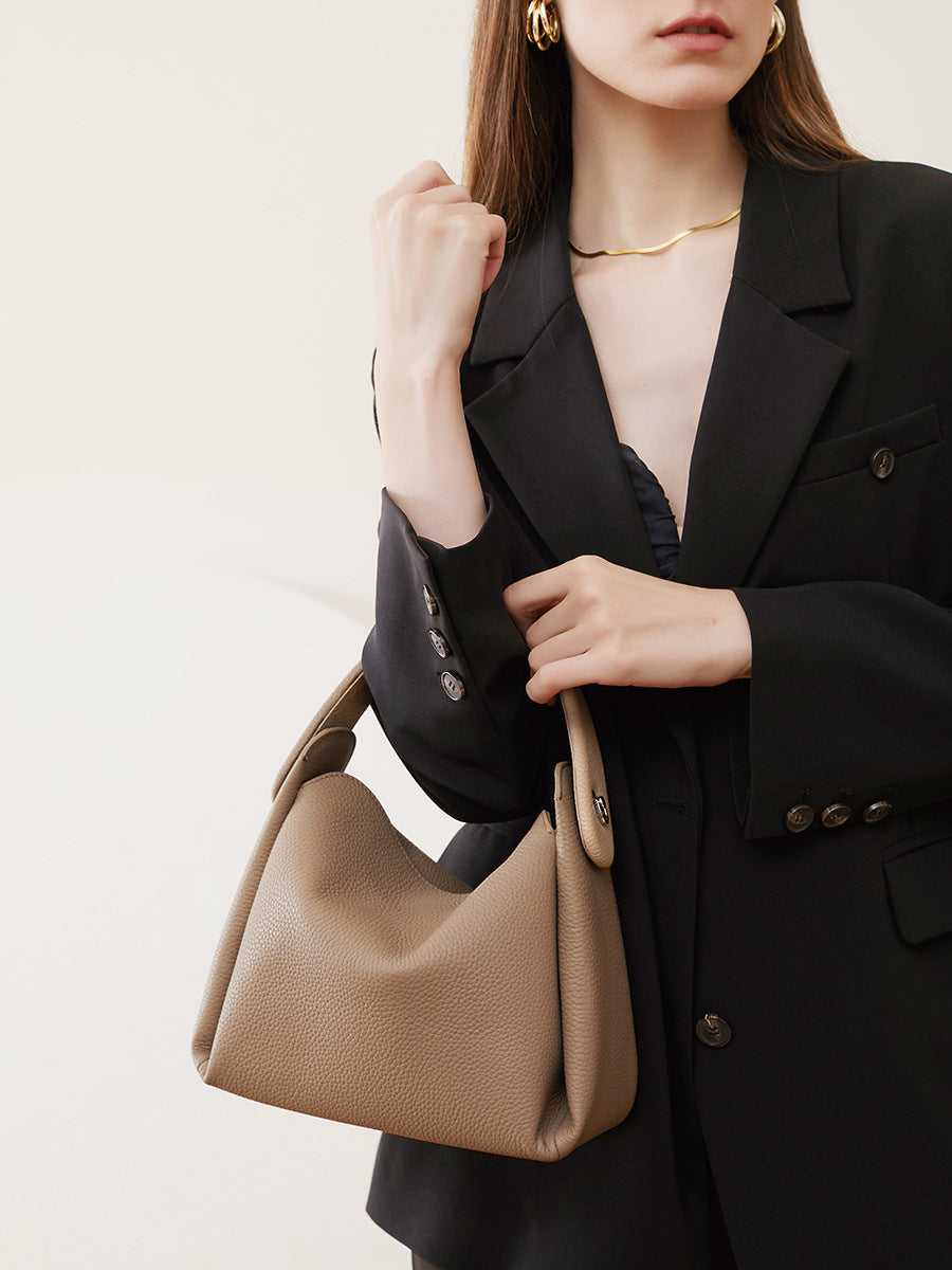High-End Design Women's 100% Genuine Leather Single Shoulder Crossbody Bag Madeira