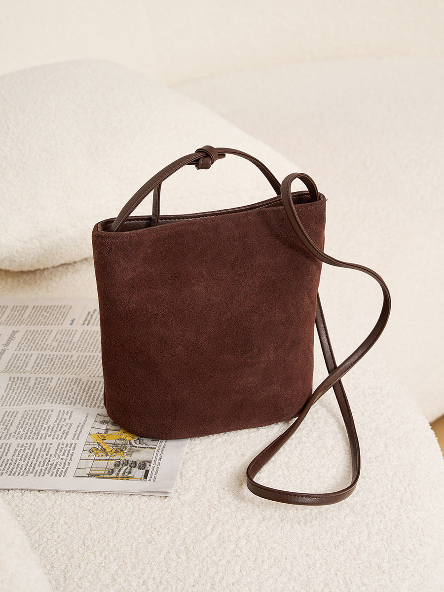 Design Women's Bag 100% Genuine Nubuck Leather Single Shoulder or Crossbody Bag Riverside