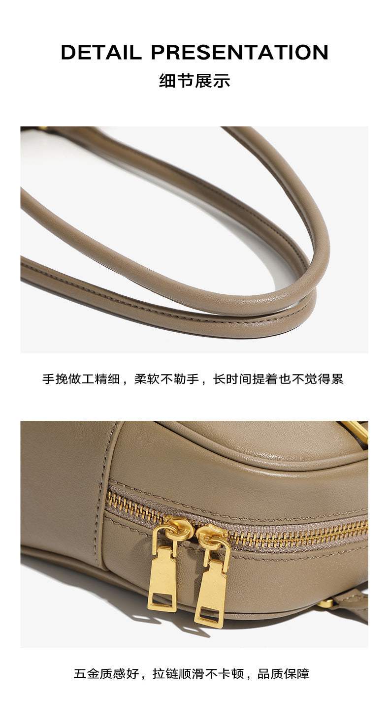 Underarm Long Style Baguette Women's 100% Genuine Leather Single Shoulder Bag Barcelona