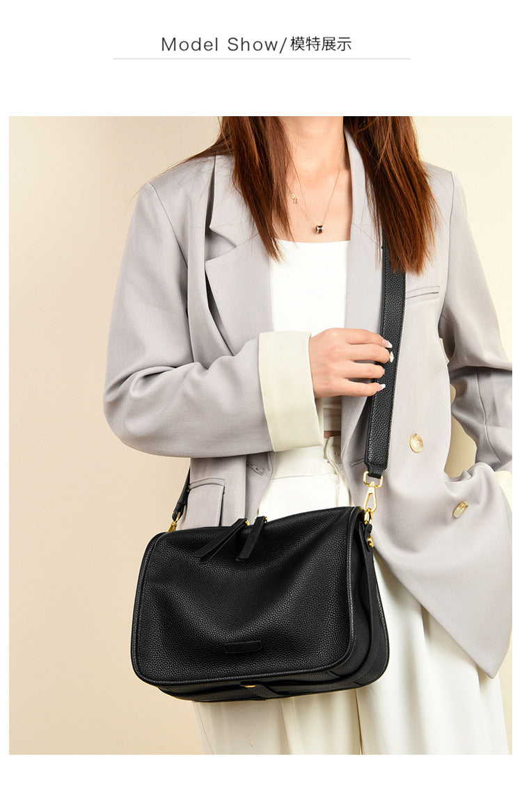 High-End Design Women's Bag 100% Genuine Leather Single Shoulder or Crossbody Bag Rhode Island