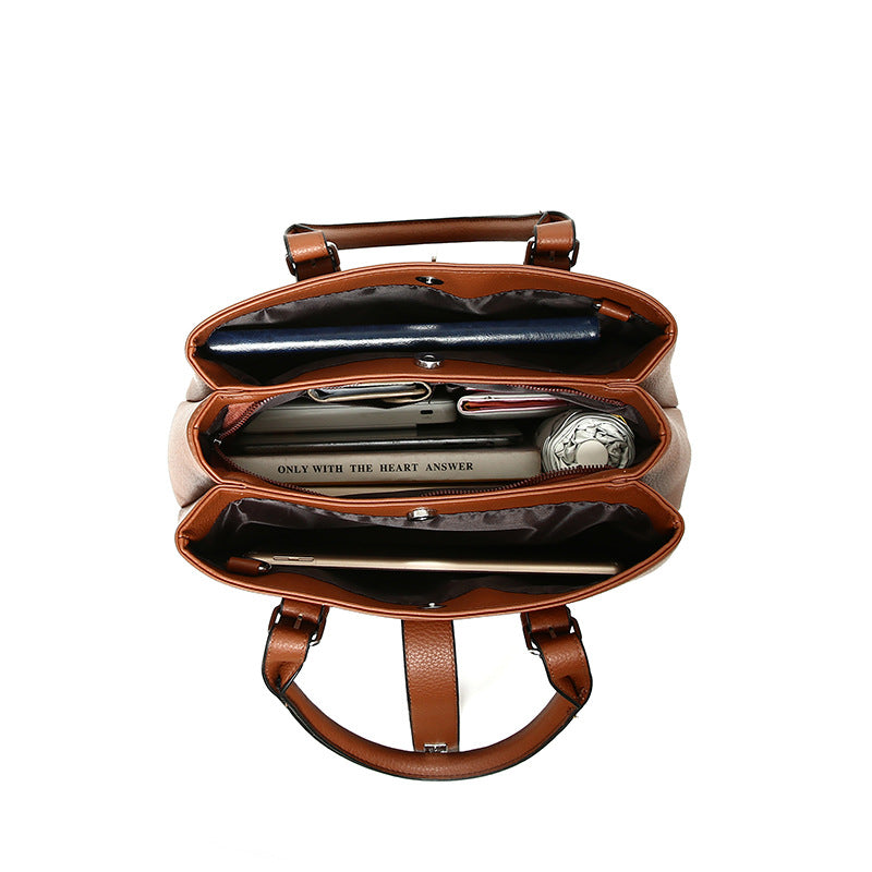 High-End Leather Three-Piece Set of Elegant Cross-Body Handbags Utah