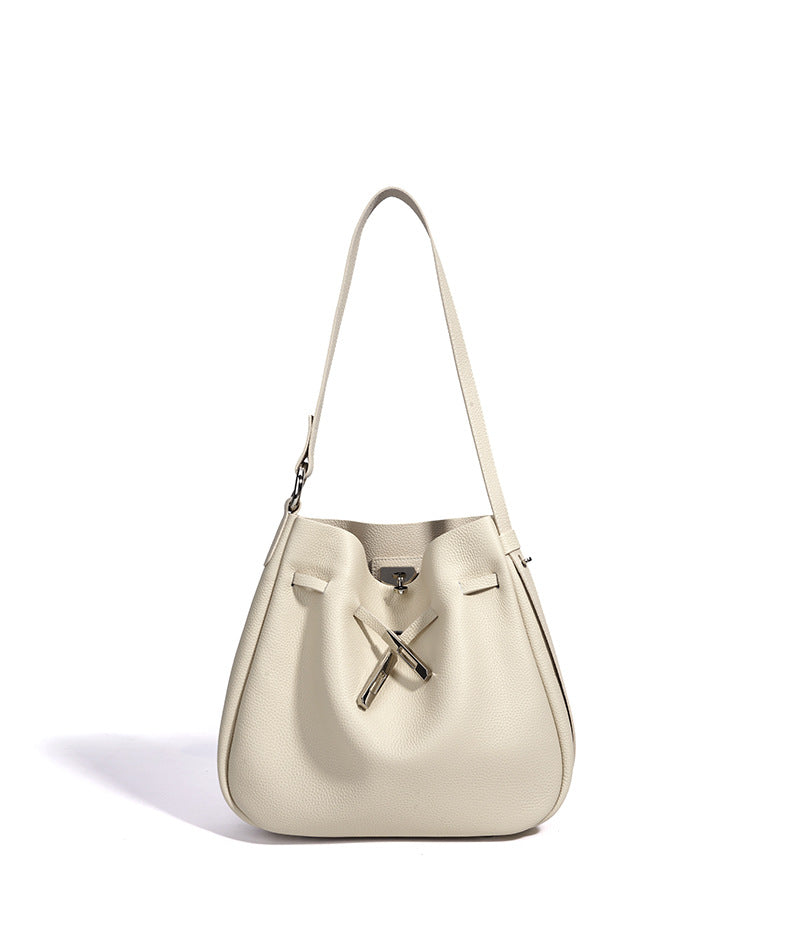 High-End Design Women's 100% Genuine Leather Single or Across Shoulder Tote Bag Paola
